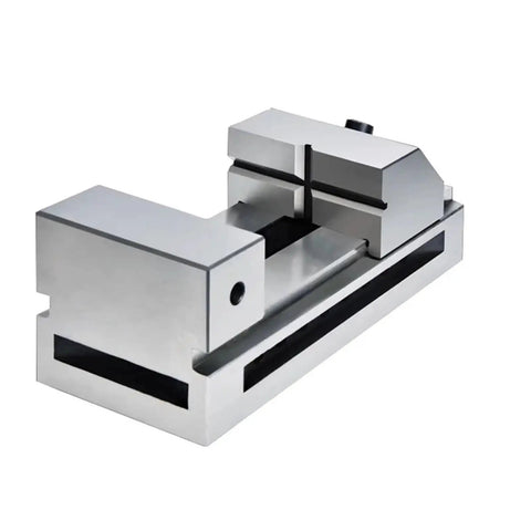 2 Inch Fast Moving Vise For Surface Grinding Milling And EDM Machines Stainless Build With Constant Clamping So It Holds Tight And Slashes Setup Time Model QKG50