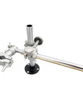 Badass Welding Torch Holder Support Rack with 13 Inch Cross Arm and Vertical Post, aluminum and copper construction for MIG TIG.