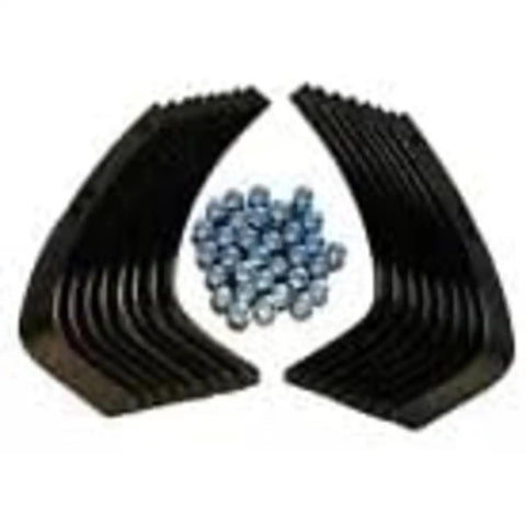 Replacement Tiller Tine Set For 10802 GW-1245 1270-1A 1270-2A 84-101 Eight Piece Complete Kit with Durable Spindle Tines on display