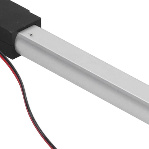 6 Inch Stroke Mini Electric Linear Actuator 12V DC With Built In Limit Switch For Sofa Massage Recliner Home Automation 20N 30mm Per Second Small Compact Actuator Plug And Play, aluminum body and wired lead