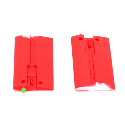 RC Helicopter Side Wing Upgrade Kit Lightweight Durable Easy Install For 206 Remote Control Helicopter 2 Pieces Red High Impact Performance Upgrade To Secure Fit