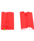 Replacement Red Side Wing Panels For Bell 206 RC Helicopter C138 High Strength Lightweight Plastic Upgrade Set
