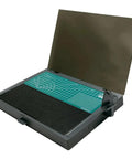 Go-To Portable Workbench With Drawer And Pliers Rack For Cutting And Assembly, foldable design, green cutting mat shown