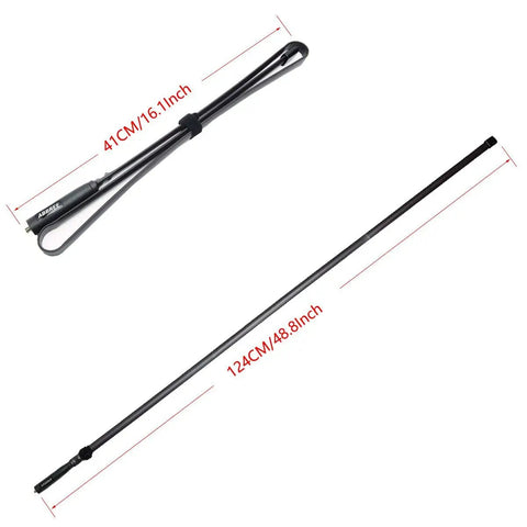 High Gain Foldable CS Tactical SMA Female Ham Radio Antenna For VHF UHF 144 To 430 MHz 48.8 Inch 6.0 dBi 25W Max Power
