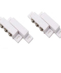 2 Sets Magnetic Door Contact Reed Switch Kit NC NO COM With Mounting Screws Compact 55x12x11 mm White ABS Housing