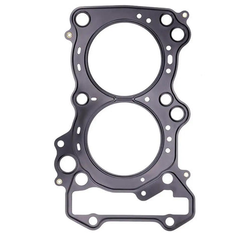 Heavy Duty Motorcycle Cylinder Head Cover Gasket Kit For An650 Z Executive Abs close-up view of gasket, black material for engine block seal repair.