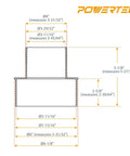Kickass Heavy Duty Dust Collection Reducer 6 Inch To 4 Inch Hose Adapter For Shop Vacs And Workshop Rigs Premium Abs Construction dimensions diagram