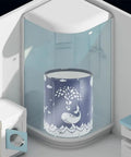 Portable Adult Bathtub For Ice Baths And Warm Spas, Folding Japanese Soaking Tub For Indoor Outdoor Use with whale design