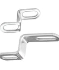 Motorcycle Exhaust Pipe Bracket 2 Pack Z Shape Stainless Steel Muffler Hanger Mount Clamp Universal Fit For Dirt Bikes Scooters Motocross Replacement Accessories Beefed Up Rugged Vibration Resistant