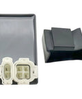 6 Pin AC CDI Box With Ignition Coil 2x A7TC Spark Plugs 4 Pin Voltage Regulator Rectifier Solenoid Relay For GY6 50cc 80cc 125cc 150cc Scooters ATVs Go Karts Mopeds Dirt Bikes Black - front view