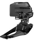 Force AXS D2 Front Derailleur BrazeOn Electronic Pull Type 2x12 ClampHigh Mount Iridescent Finish in aluminum side view