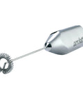Steam Free Milk Frother That Works Without Electricity Satin Finish 18/8 Stainless Steel Whisk BPA Free Plastic Housing