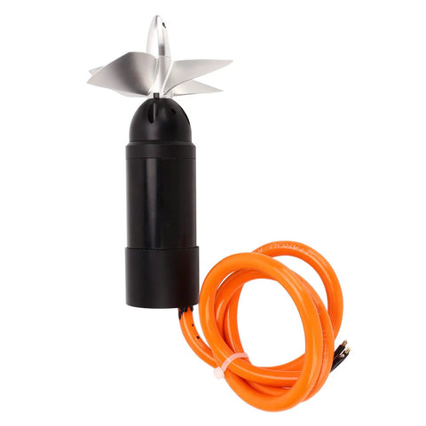 Beefy 48V Underwater Thruster for RC Boats and ROVs, 4000 RPM Aluminum CNC Housing with a 4 Blade Propeller, Tough Submarine Accessory