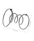 Heavy Duty Six Inch Sofa Spring Repair Kit, Eight Pack Kickass Metal Coil Springs, black steel coil spring detail.