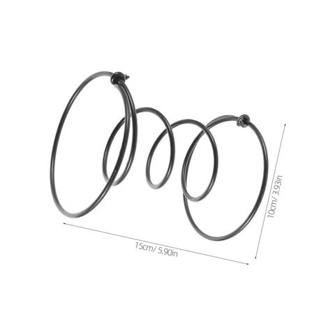 Heavy Duty Six Inch Sofa Spring Repair Kit, Eight Pack Kickass Metal Coil Springs, black steel coil spring detail.