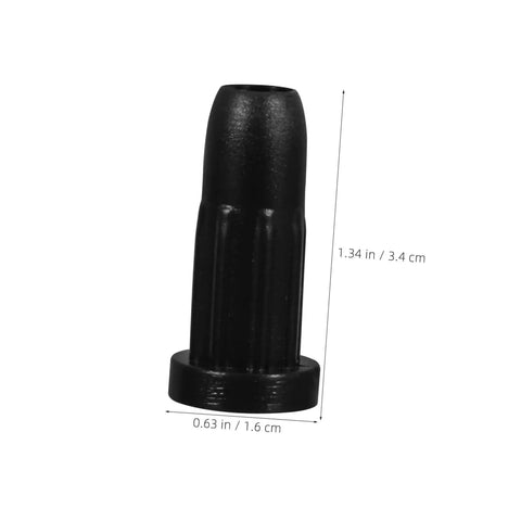 40 Pcs Executive Chair Caster Wheel Sleeves Durable Nylon Rubber Covers for Noise Reduction and Vibration Control Quiet Rolling black sleeve