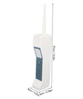 Hella Nostalgic White Retro Brick Cell Phone Model Ornament For Office Desk Decor Vintage 80S 90S Throwback Piece with antenna and keypad design in white.