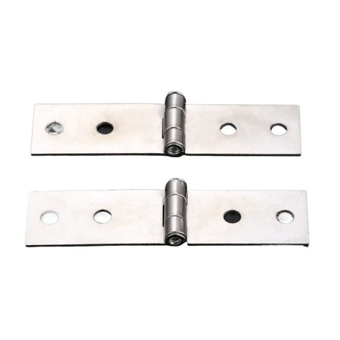 Rotating Concealed Cabinet Door Hinges Set 2 Pieces Silver Four Hole Furniture Hinges With Screws 74 By 20mm Easy Install