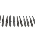 Rock Solid 6Mm Torx Screwdriver Bits Set From T5 To T30 With Magnetic Grip For Cordless Drills And Hand Tool Jobs Made Of High Grade Alloy Steel Perfect For Any Garage or Construction Site, black steel bits