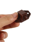 Close-up of brown latch from 20 Pack Plastic Ball Catch Latches For Cabinets And Cupboards, suitable for drawer doors.