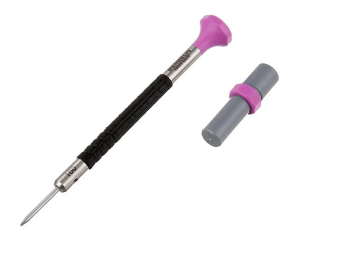 Pro Grade Ergonomic 1.60mm Stainless Watch Screwdriver Set With Spare Blades, Color Coded Tips, Precision Flat Head, Swiss Made Quality For Delicate Timepiece Repair Kit