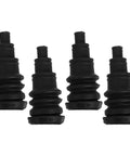 Four Pack Car Wire Grommet Kit Rubber Wire Boot For Vehicle Cable Management, Vibration Dampening, Weather Resistant, 4 black rubber boots