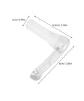 Two Pack Sturdy Plastic Capsule Vending Machine Repair Parts With Easy Installation And Quick Replacement For Capsule Dispenser Maintenance And Replacement In Home Office Or Small Business Setups, clear plastic part with 6cm length