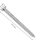 Close-up of a self tapping screw from Self Tapping Screws Assortment Kit 800pcs M2 Round Head Carbon Steel With Multi Size Selection And Organized Storage For Everyday DIY, Home Repairs, Sheet Metal Projects And Quick Fixes with dimensions.