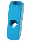 2 Way 5 Port Air Manifold For Pneumatic Systems Aluminum Inline Splitter With One Quarter Inch NPT Four Outlet Holes
