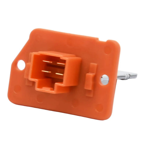 Manual Control Blower Motor Resistor For Hyundai Elantra And Elantra Coupe with orange connector, direct fit for heating system.