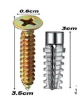 6/8mm Expansion Pipe Kit For Hollow Walls With Self Tapping Screws And Drilling Plugs, Wall Anchors And Bolt Fasteners detail view