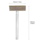 Tough As Nails Grinding Wheel Dresser And Bench Grinder Tool Rest for truing, 4.5cm x 10cm, metal, with knurled handle.