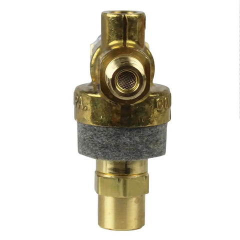 131B Pilot Unloader Valve For Air Compressors, Gold Finish Replacement Part With Easy Install, compact valve design