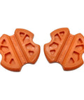 Two Pack Line Grip Set For Electrical Cable Pulling, Non Slip PVC Ergonomic Orange Handles, Fits 3-6mm Wires, 8x8mm Grips, Durable Polyoxymethylene Tooling For Quick Conduit Installations; two orange grips