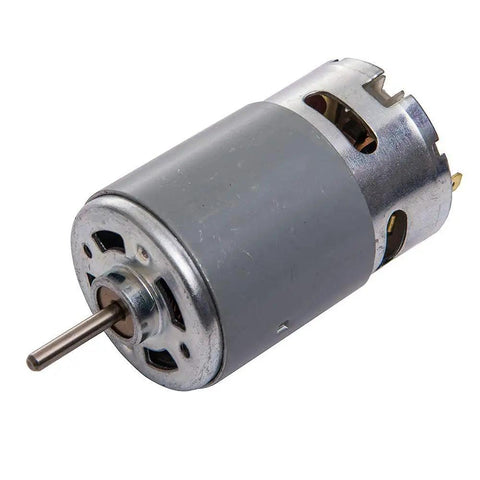 Close-up of Two Pack Universal RS550 12V Electric Motor With 40000 RPM High Speed Drive for RC Cars and Ride On Toys