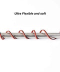 Ridiculously Flexible 14 Gauge Silicone Wire Set 66 Ft Total Dual Color Black And Red Oxygen Free Stranded Tinned Copper Cable High Temperature Resistance Perfect For Car Audio Electronics And DIY Hook Up coiled around metal rod