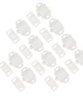 10 Sets Plastic Furniture Door Latches With White Ball Catch Buckles For Closet Doors And Cabinets Secure Hidden Design Durable Home Furniture Hardware For Smooth Firm Closure