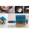 Heavy Duty Pneumatic Dotting Machine in blue with aluminum body for carton die cutting and box making.