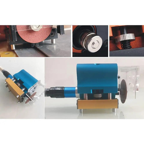 Heavy Duty Pneumatic Dotting Machine in blue with aluminum body for carton die cutting and box making.
