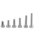 A2 Stainless Steel Hex Socket Screw And Nut Kit, 250 Piece Fastener Set with cap head bolts in six different lengths