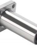 Pro Grade Flange Linear Bearings For 3D Printers And Cnc Machines delivering smooth glide on steel shafts, close-up view.