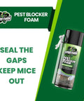 Heavy Duty Expanding Foam That Locks Down Sneaky Mice And Rats Quick Polyurethane Sealant for sealing gaps to keep pests out.