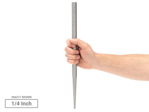 Long Alignment Punch Set Three Piece With Three Sixteenth Inch One Quarter Inch And Five Sixteenth Inch Punches For Precise Hole Alignment