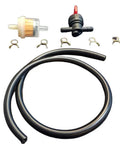 Premium Tap Filter Hose Kit For Lawn Mowers With Fuel Line Clamps And Connection Set For Garden Equipment Repair Ensures Secure Leak Free Fit, 30mm filters and black hose