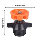 10 Pack 1/2 Inch Adjustable Sprinkler Heads For Garden Lawn Farm Irrigation 40 To 360 Degree Part Circle Arc Inlet Orange