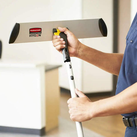 Adjustable Extension Pole For Mops And Microfiber Tools, Lightweight Cleaning Wand For Floors Walls Ceilings And Windows, Quick Connect Handle, Ideal For Janitorial Residential And Commercial Use, Yellow