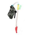 Flexible Handle Manual Fertilizer Spreader With Bag For Farm Vegetables And Fruit Trees Backpack Style Garden Tool