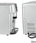 Countertop Ice Maker Machine With One Button Operation And Rapid Fast Ice Production Portable Kitchen Appliance For Home Use side and back view