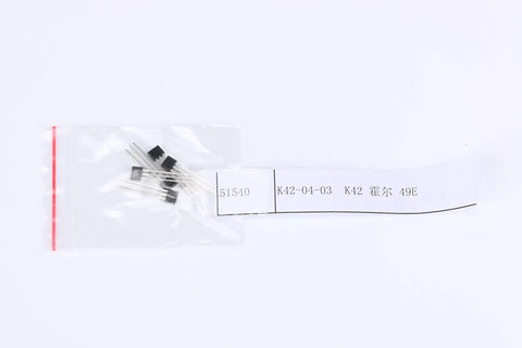 40 Piece Hall Effect Sensor Set With Pro Grade 49E S49E SS49E OH49E Linear Hall Elements, 3 Pin TO92S Package in clear bag