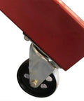Built Tough Heavy Duty 2 Ton Electric Motor Hoist Stands Roll Smooth On Casters showing durable caster wheel for mobility.
